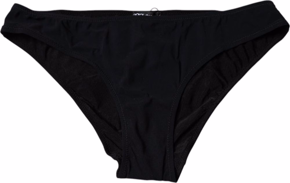 Dolce & Gabbana Black Nylon Stretch Mid Waist Panty Underwear