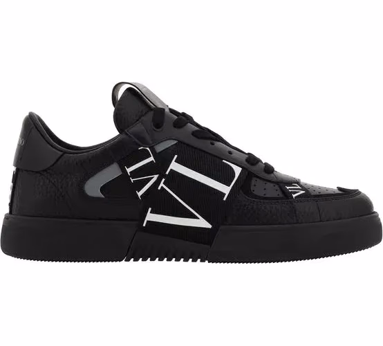 Valentino Garavani Black Leather VL7N Sneakers