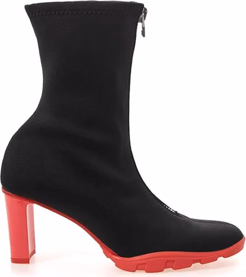 Alexander McQueen Black Neoprene Ankle Boots