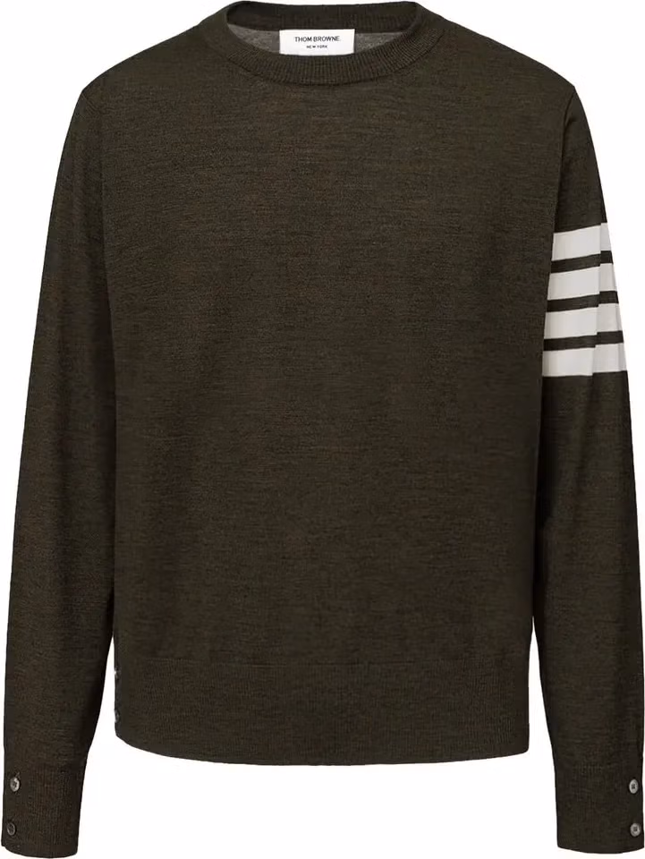 Thom Browne Green Wool Sweatshirt