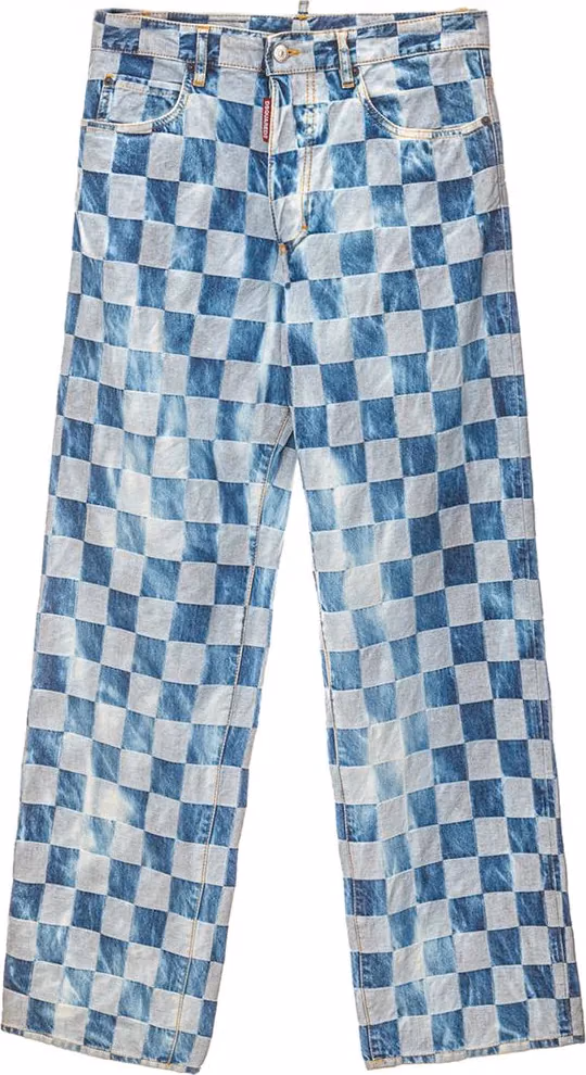 Dsquared² Blue Cotton Relaxed Fit Jeans