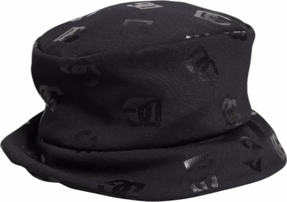 Dolce & Gabbana Black DG Monogram Polyester Jacquard Bucket Hat