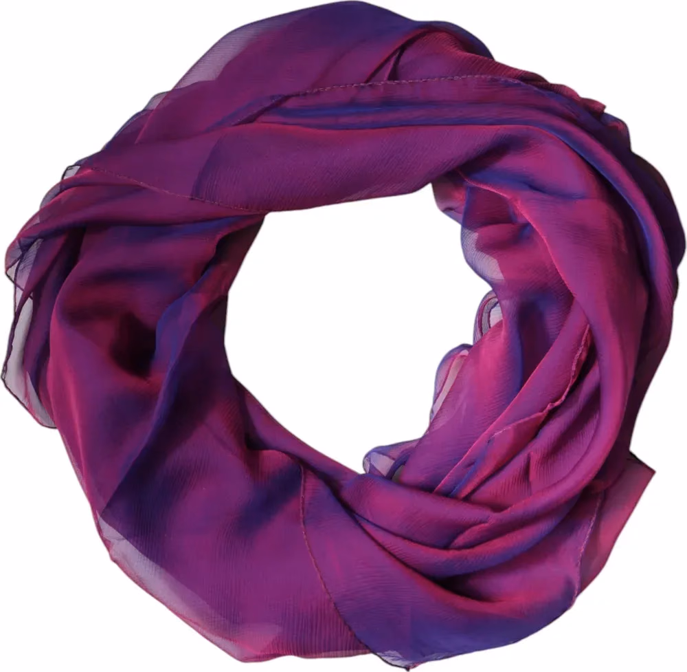 Dolce & Gabbana Purple Silk Rectangle Wrap Shawl Scarf
