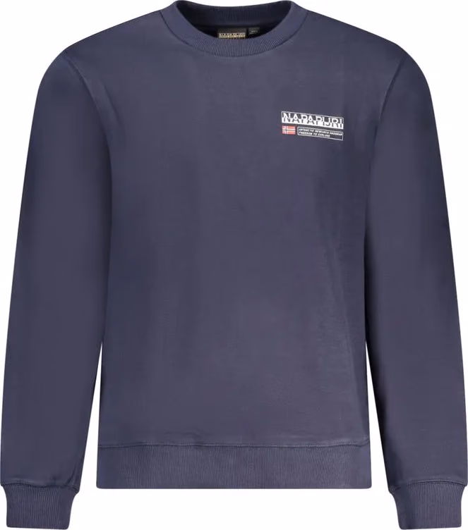 Napapijri Blue Cotton Men Sweatshirt