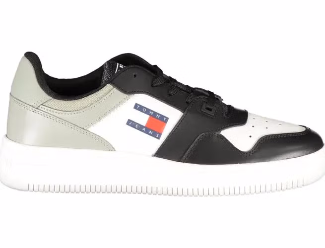 Tommy Hilfiger Nero Leather Men Sneaker