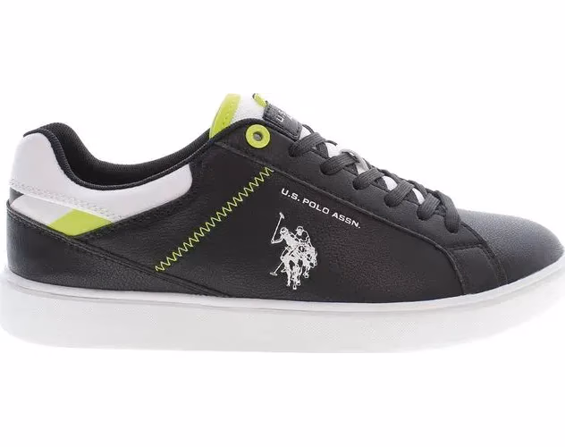 U.S. POLO ASSN. Black Polyester Men's Sneaker
