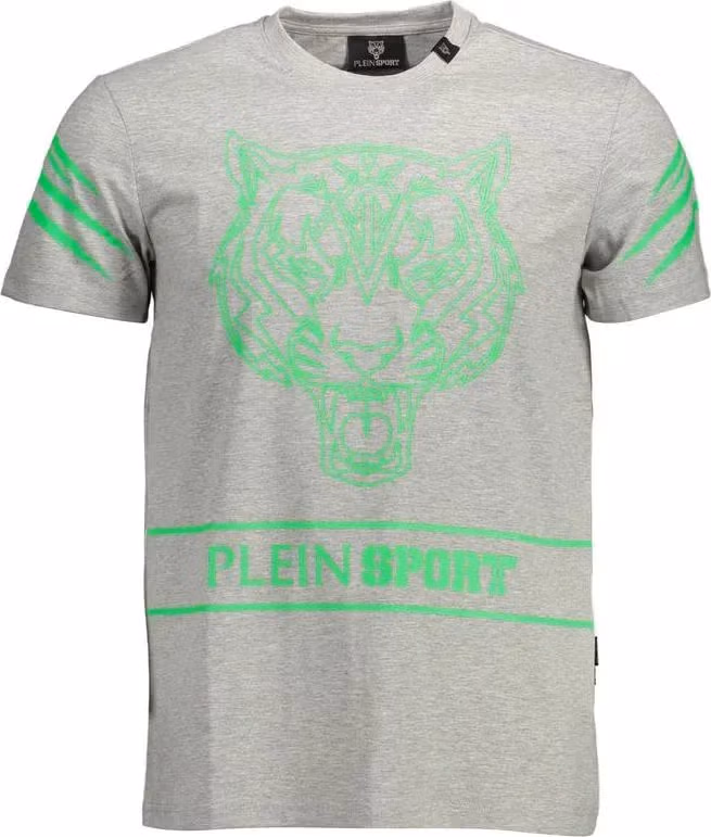 Plein Sport Gray Cotton T-Shirt