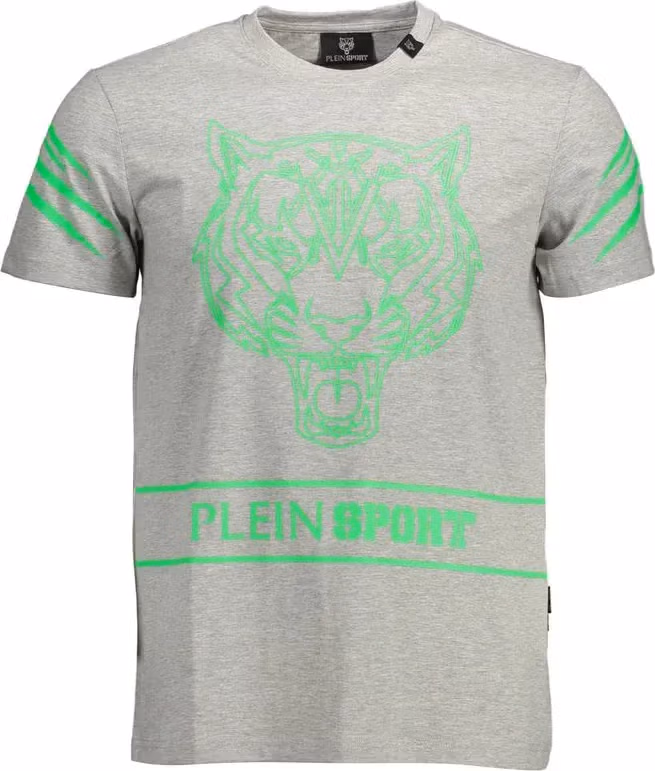 Plein Sport Grigio Cotton Men's T-Shirt