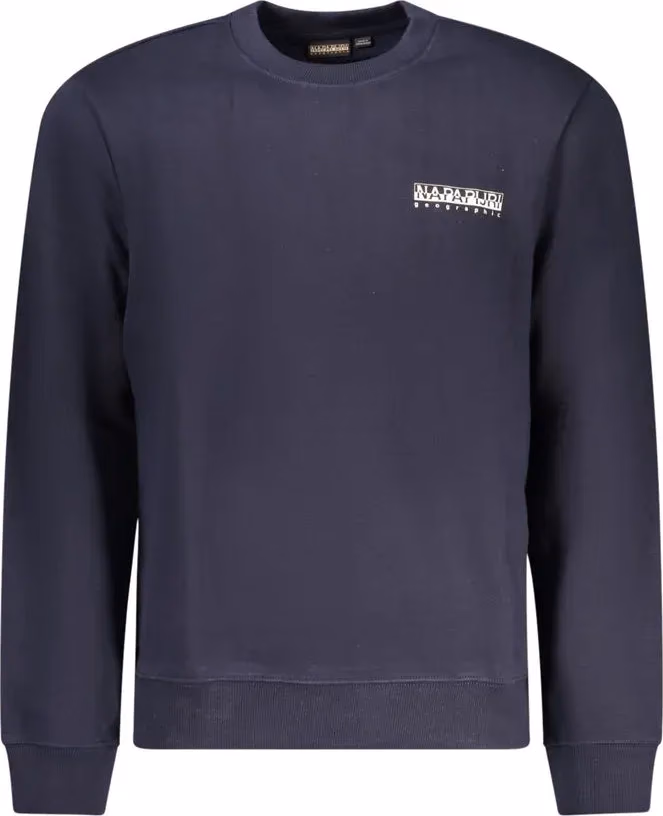 Napapijri Blu Cotton Men Sweatshirt