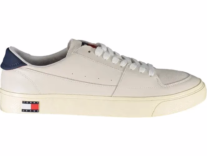Tommy Hilfiger White Leather Men Sneaker