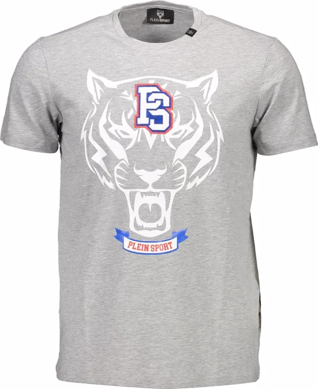Plein Sport Grigio Cotton Men T-Shirt