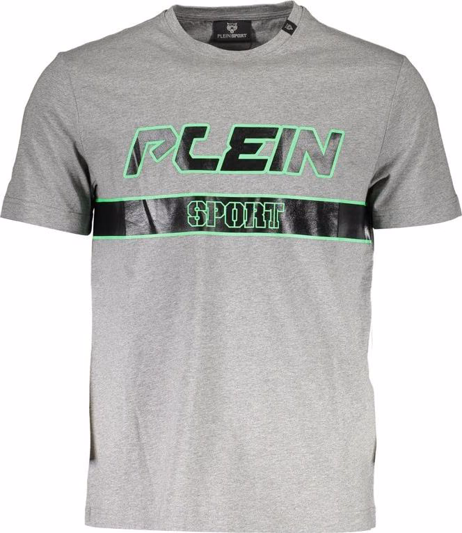 Plein Sport Grigio Cotton Men T-Shirt