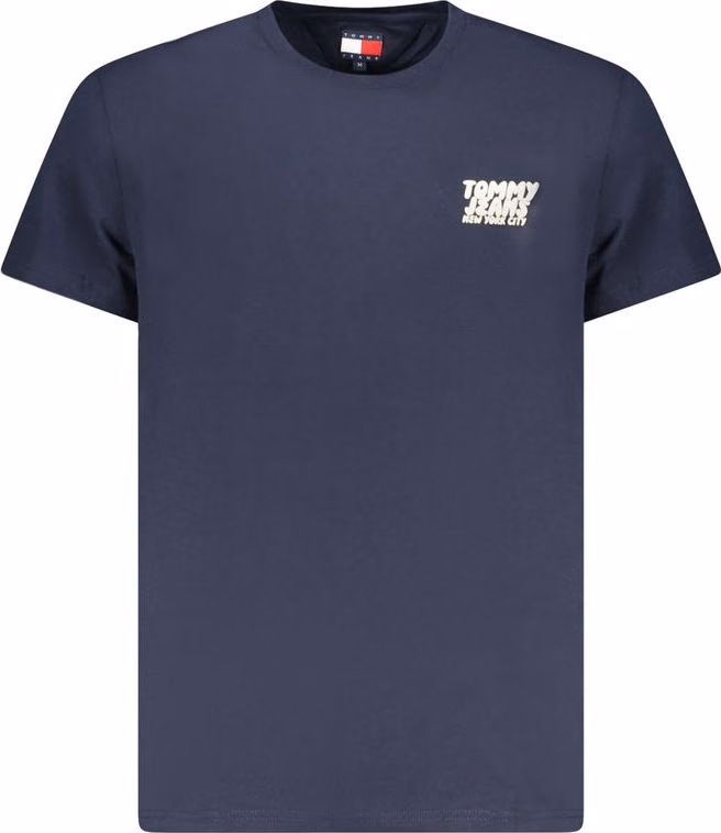 Tommy Hilfiger Blue Cotton Men T-Shirt