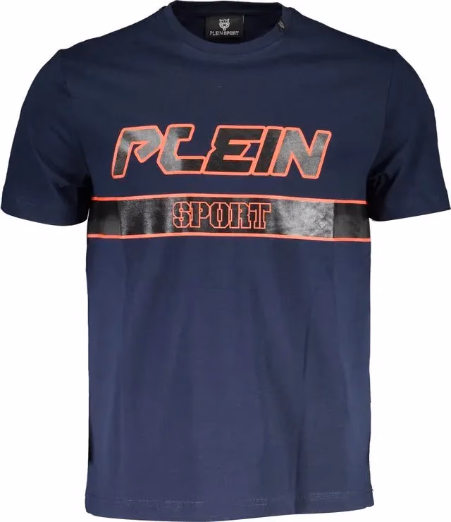 Plein Sport Blue Cotton Men T-Shirt