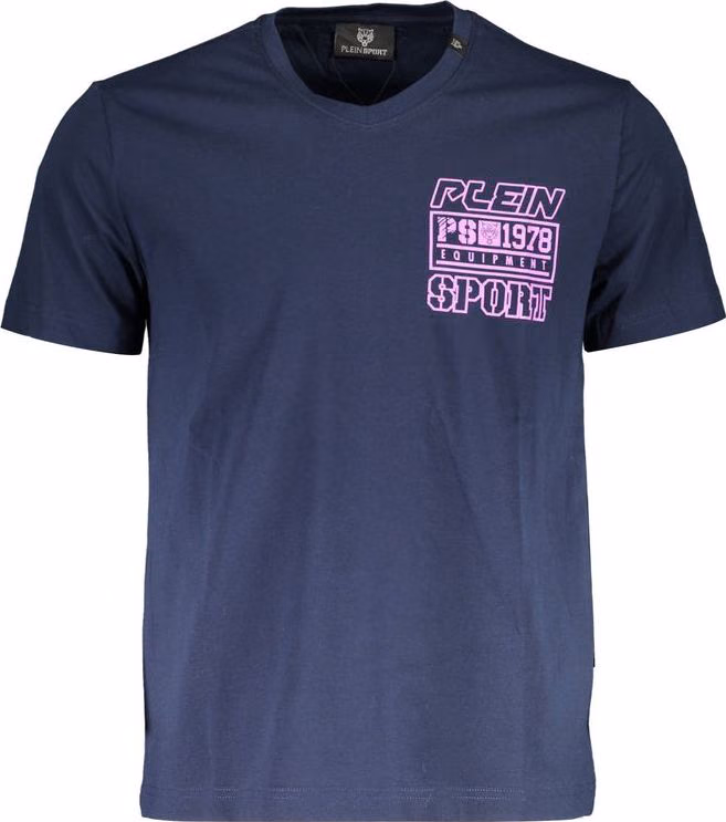 Plein Sport Blue Cotton Men's T-Shirt