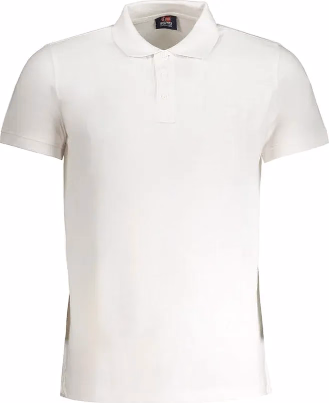 Norway 1963 White Cotton Men Polo Shirt