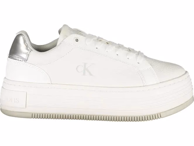 Calvin Klein Bianco Leather Women Sneaker