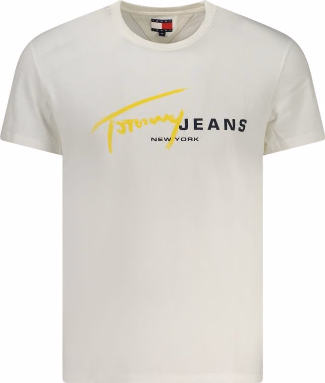 Tommy Hilfiger White Cotton Men's T-Shirt