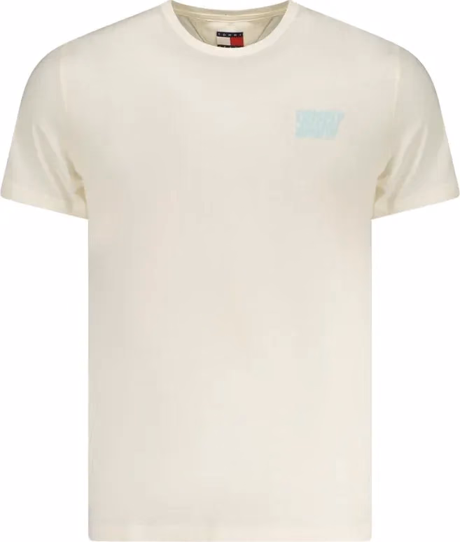 Tommy Hilfiger Beige Cotton Men T-Shirt