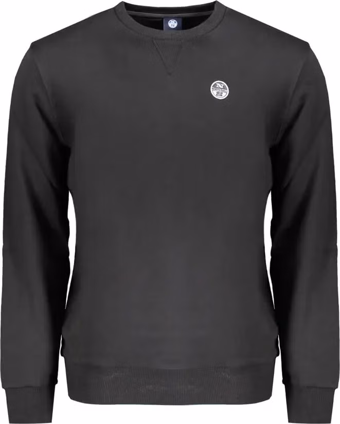 North Sails Black Cotton Men's Sweatshirt