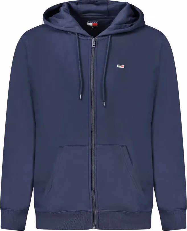 Tommy Hilfiger Blue Cotton Men's Hooded Sweatshirt