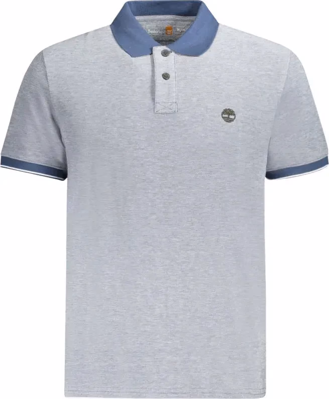 Timberland Blue Cotton Men Polo Shirt