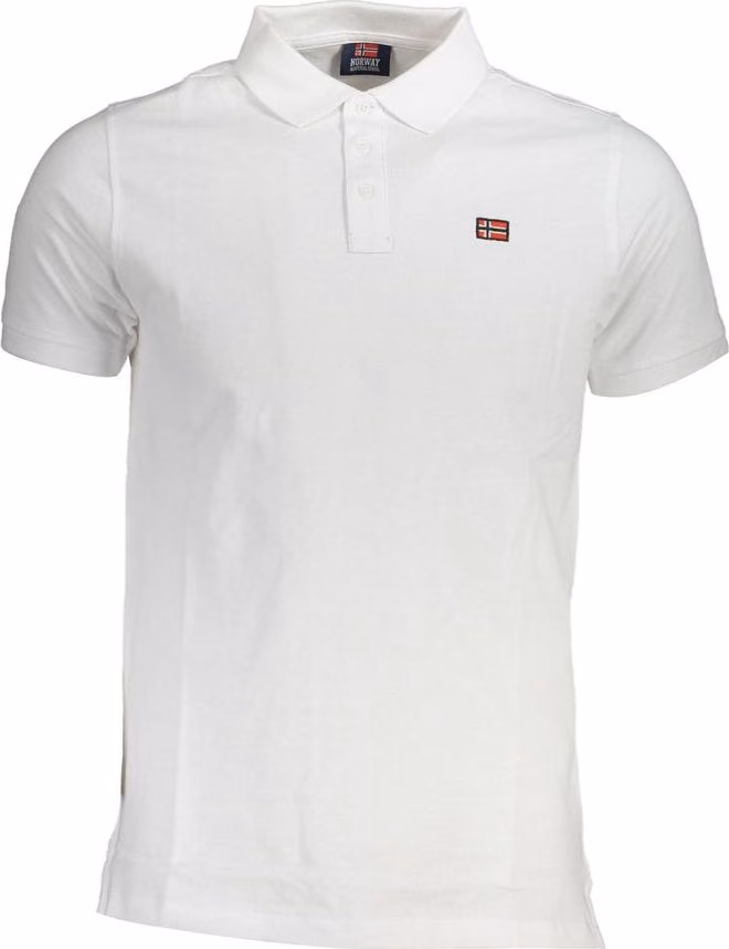 Norway 1963 Bianco Cotton Men Polo