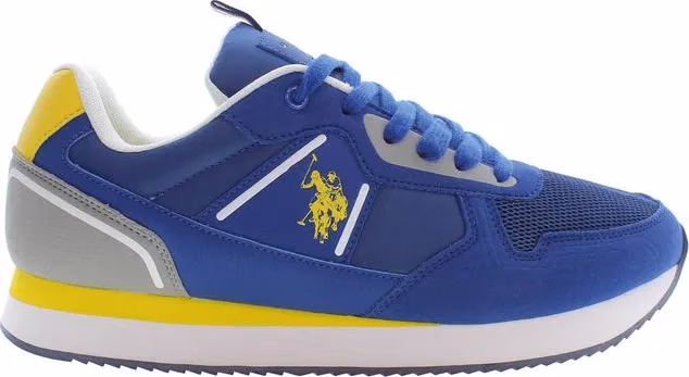 U.S. POLO ASSN. Blue Polyester Mens Sneaker