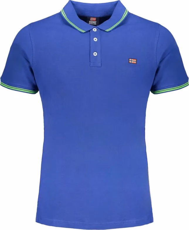Norway 1963 Blu Cotton Men Polo