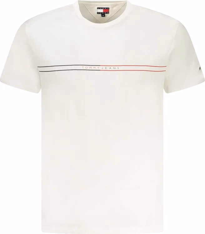 Tommy Hilfiger Bianco Cotton Mens T-Shirt