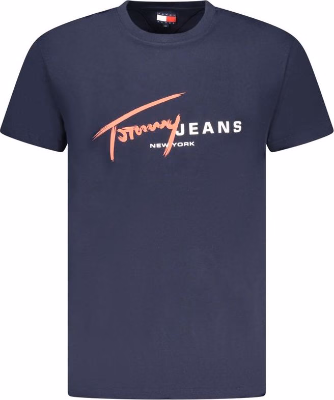 Tommy Hilfiger Blue Cotton Men's T-Shirt