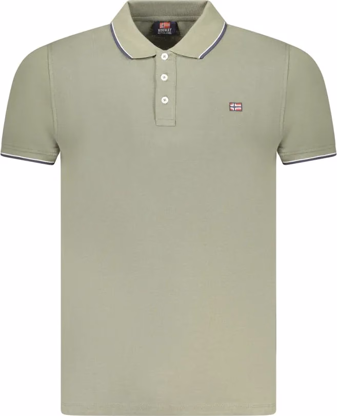 Norway 1963 Verde Cotton Men Polo