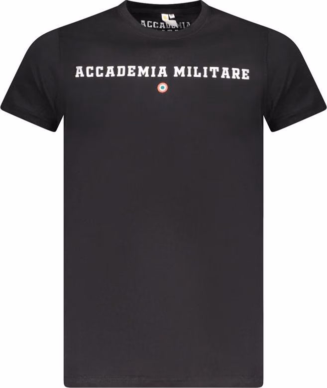 Accademia Militare Black Cotton Men's T-Shirt