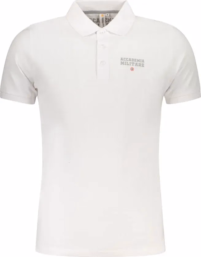 Accademia Militare Bianco Cotton Men Polo