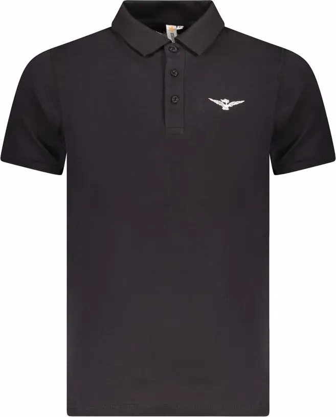 Accademia Militare Black Cotton Men Polo