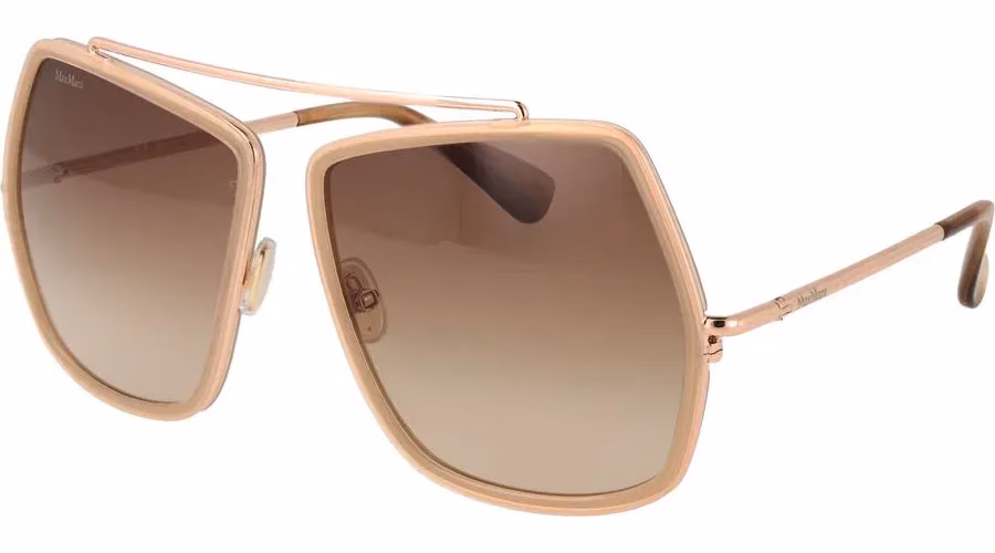 Max Mara Beige Metal Sunglasses