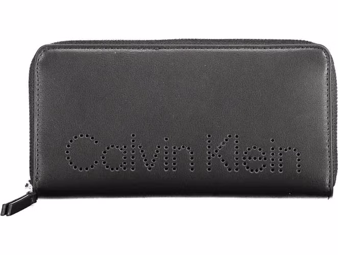 Calvin Klein Black Polyurethane Women Wallet