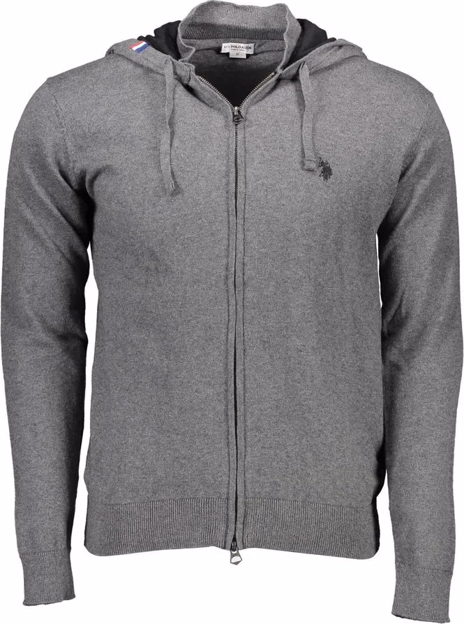 U.S. POLO ASSN. Gray Cotton Men's Sweater