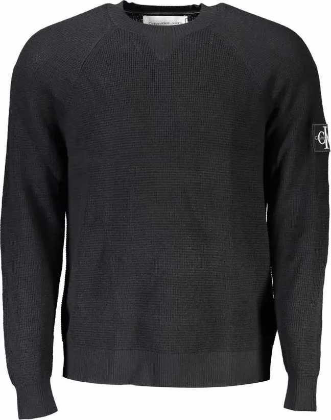 Calvin Klein Nero Wool Mens Sweater