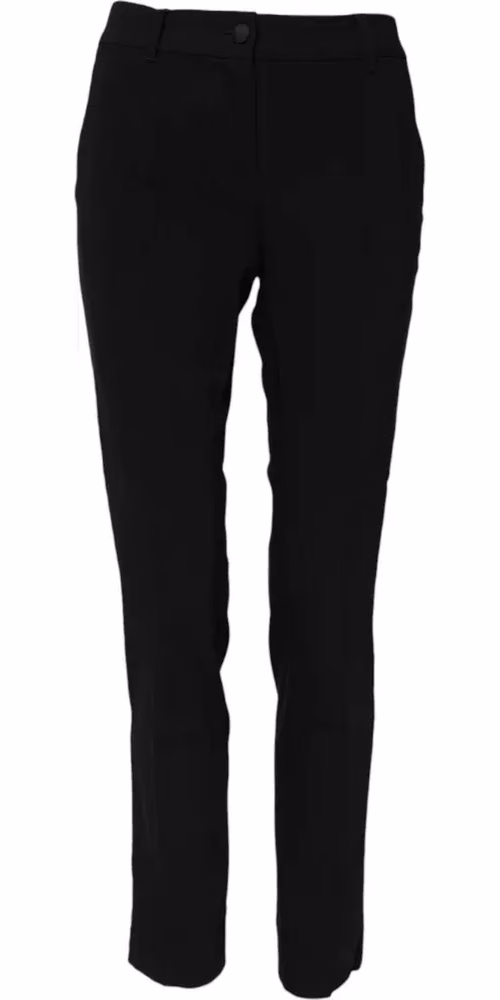 Dolce & Gabbana Black Wool Mid Waisted Tapered Dress Pants