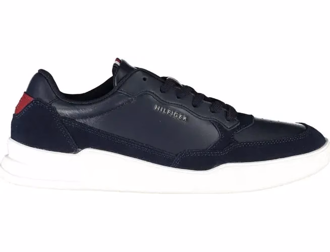 Tommy Hilfiger Blue Leather Men's Sneaker