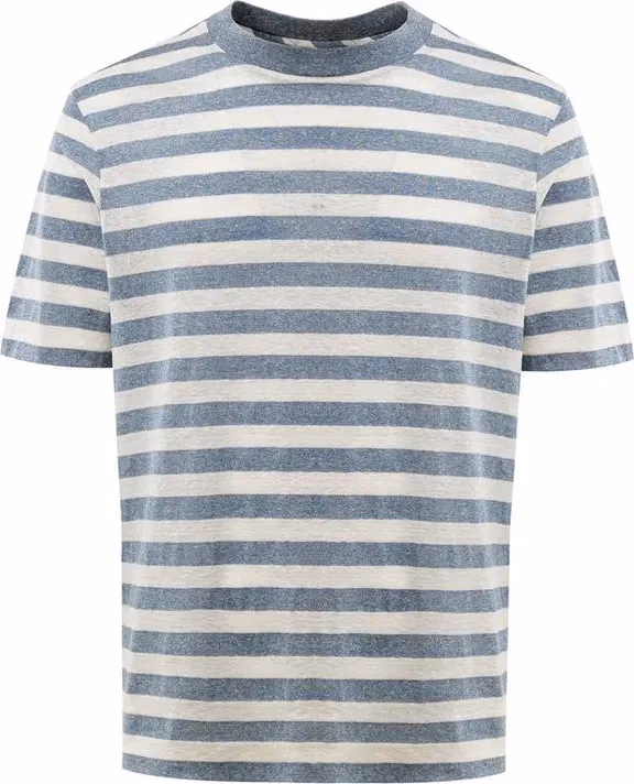 Gran Sasso Blue Cotton T-Shirt