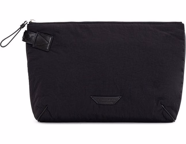 Bottega Veneta Black Nylon Clutch Bag