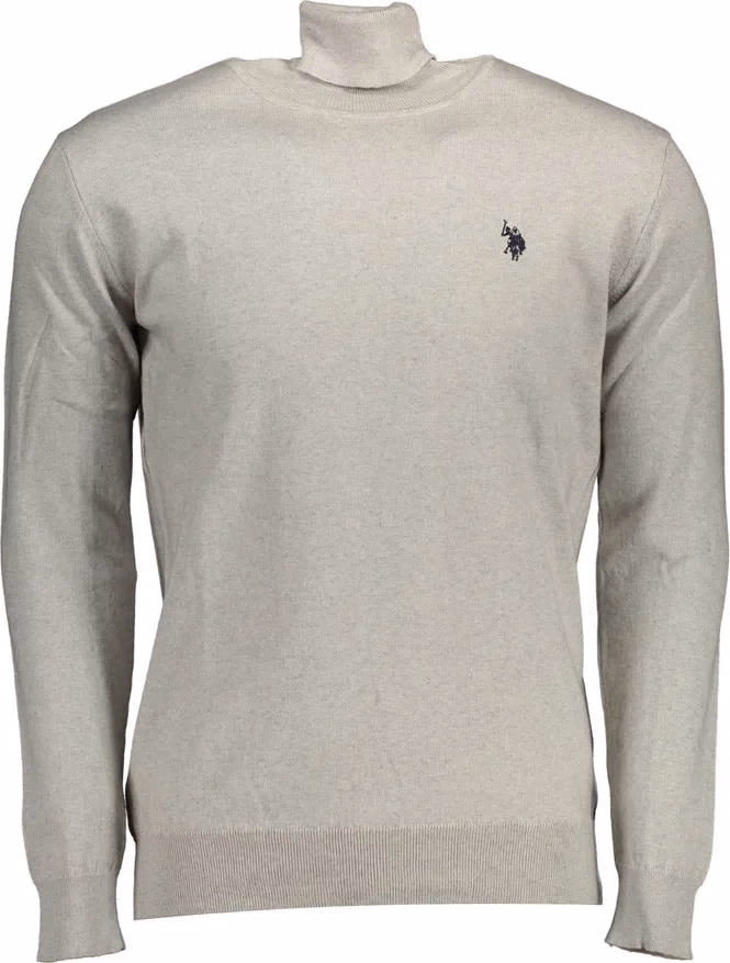 U.S. POLO ASSN. Gray Cotton Men's Sweater