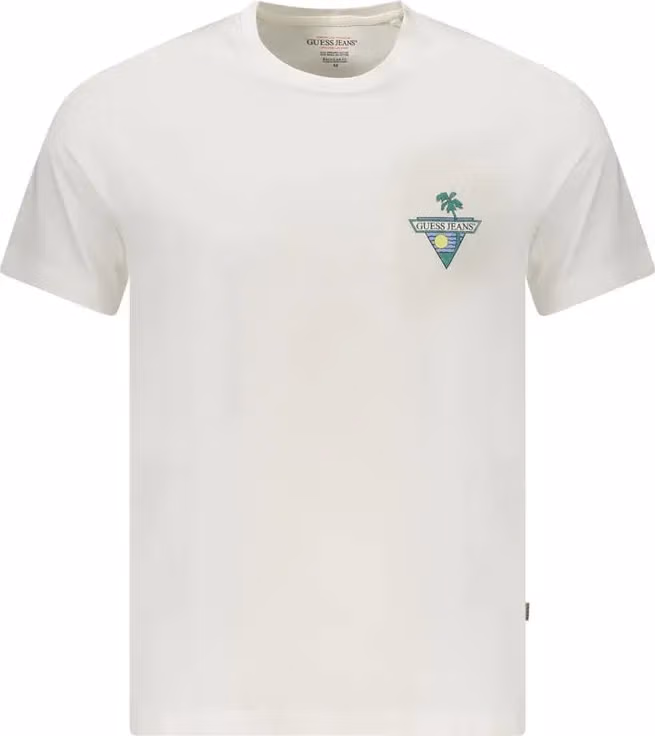 Guess Jeans Bianco Organic Cotton Men's T-Shirt