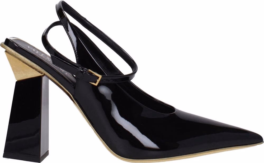 Valentino Garavani Black Leather Sandals