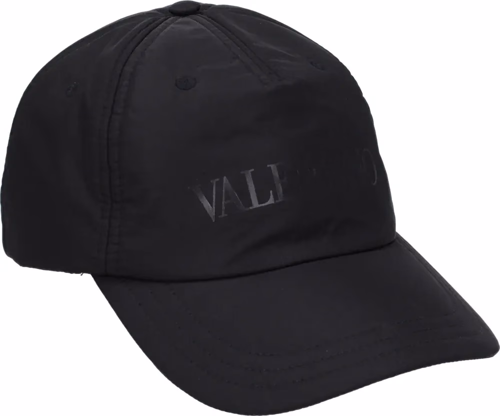 Valentino Garavani Black Polyamide Cap (Baseball Hat)