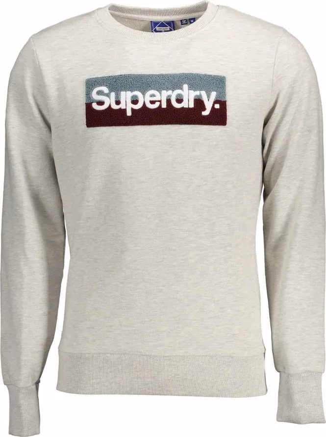 Superdry Grigio Cotton Men Sweatshirt