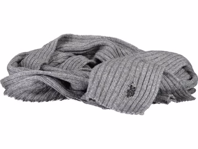 U.S. POLO ASSN. Gray Wool Men's Scarf
