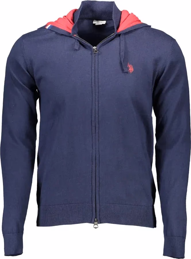 U.S. POLO ASSN. Blue Cotton Men's Cardigan
